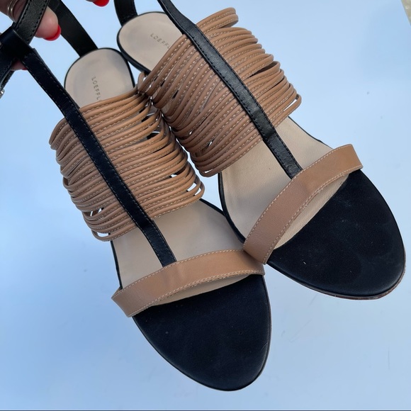 Loeffler Randall Black & Tan Leather Ankle… - Picture 12 of 13